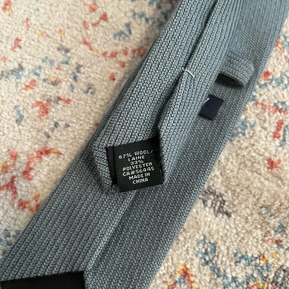 J. Crew grey wool woven tie